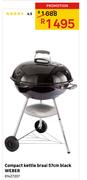 Compact Kettle Braai 57cm Black Weber