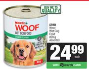 Spar Woof Wet Dog Food Assorted-820g