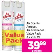 Air Scents Aerosol Air Freshener Value Pack-3 x 200ml Per Pack