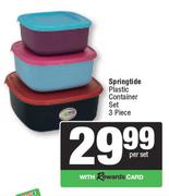 Springtide Plastic Container (3 Piece Set)-Per Set