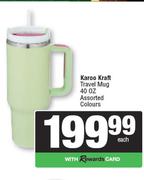 Karoo Kraft Travel Mug 40 Oz (Assorted Colours)-Each