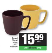Bowei Glazed Mugs 14 OZ Assorted-Each