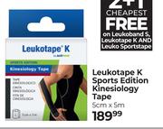 Leukoband K Sports Edition Kinesiology Tape 5cm x 5cm