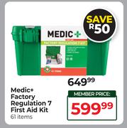 Medic+ Factory Regulation 7 First Aid Kit 61 Items