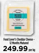Food Lover's Cheddar Cheese 12 Months Matured-Per Kg