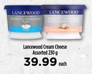 Lancewood Cream Cheese Assorted-230g Each