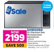 Samsung 32L Electronic Solo Microwave Oven ME0113M1/XF