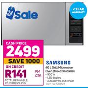 Samsung 40L Grill Microwave Oven MG402MADXBB