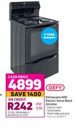 Defy Kitchenaire 600 Electric Stove (Black) DSS694