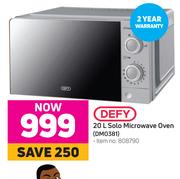Defy 20L Solo Microwave Oven DM0381