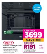 Defy Slimline Glass Eye-Level Oven DB0483E