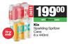 Kix Sparkling Spritzer Cans-For 2 x 6 x 440ml
