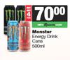Monster Energy Drink Cans-For 4 x 500ml