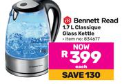 Bennett Read 1.7Ltr Classique Glass Kettle