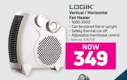 Logik Vertical/Horizontal Fan Heater
