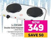 Logik Double Solid Hotplate