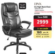 Linx Iris High Back Chair