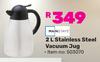 Mainstays 2L Stainless Steel Vacuum Jug