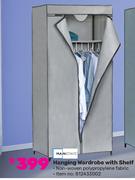 Mainstays Hanging Wardrobe With Shelf