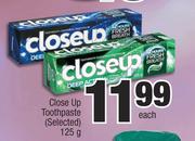 Close Up Toothpaste (Selected)-125g Each