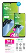2 x Oppo A54s 4G Smartphone-On 1GB Red Top Up Core More Data + On Promo 70
