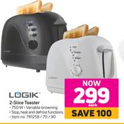 Logik 2-Slice Toaster-Each