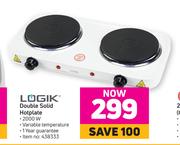 Logik Double Solid Hotplate