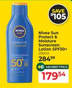 Nivea Sun Protect & Moisture Sunscreen Lotion SPF50+-200ml