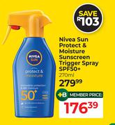Nivea Sun Protect & Moisture Sunscreen Trigger Spray SPF50+-270ml