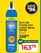 Sun Lab Family Sun Lotion Spray SPF50-500ml