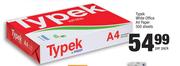 Typek White Office A4 Paper 500 Sheets-Per Pack