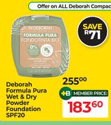 Deborah Formula Pura Wet & Dry Powder Foundation SPF20