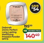 Deborah 24 Ore Perfect Long Lasting Mattifying Pressed Powder SPF15