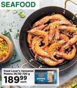 Food Lover's Vannamei Prawns 26/30-700g Each