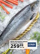 Whole Norwegian Salmon(Previously Frozen)-Per Kg