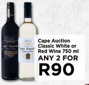Cape Auction Classic White Or Red Wine-For Any 2 X 750ml