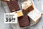 Cake Squares Assorted-6s Each