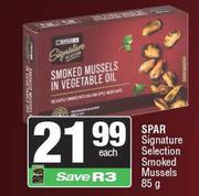 Spar Signature Selection Smoked Mussels-85g Each