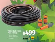 Garden Master Heavy Duty Hose Plus Fittings