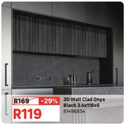 Onyx 3D Wall Clad (Black) 2.4 x 118 x 6 81496854