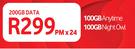 Vodacom Mobile Data-On 200GB Data