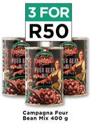 Campagna Four Bean Mix-For 3 x 400g