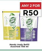 Handy Andy Refill Assorted-For Any 2 x 750ml