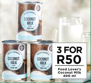 Food Lovers Coconut Milk-For 3 x 400ml