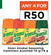 Knorr Aromat Seasoning Canisters Assorted-For Any 4 x 70g/75g