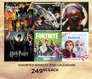 Assorted Novelty 2020 Calendars-Each