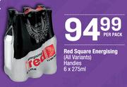 Red Square Energising (All Variants) Handies-6 x 275ml Per Pack