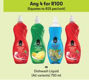 M Dishwash Liquid (All Variants)-For 4 x 750ml