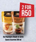 Ina Paarman's Ready To Serve Sauces Assorted-For 2 x 200ml
