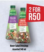 Knorr Salad Dressings Assorted-For 2 x 340ml